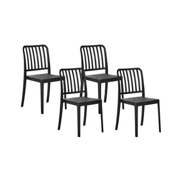 Lot de 4 chaises de jardin en Matière synthétique Moderne SERSALE
