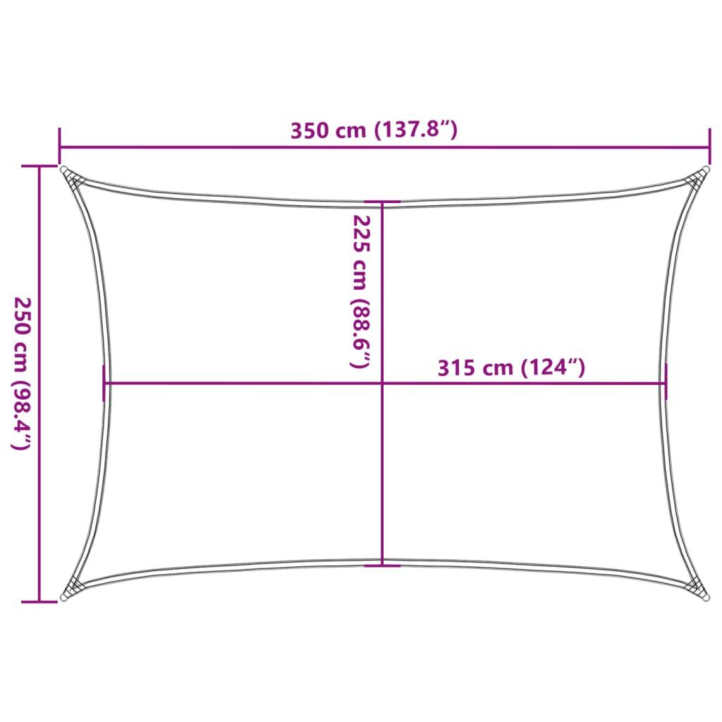 VidaXL Voile de parasol  