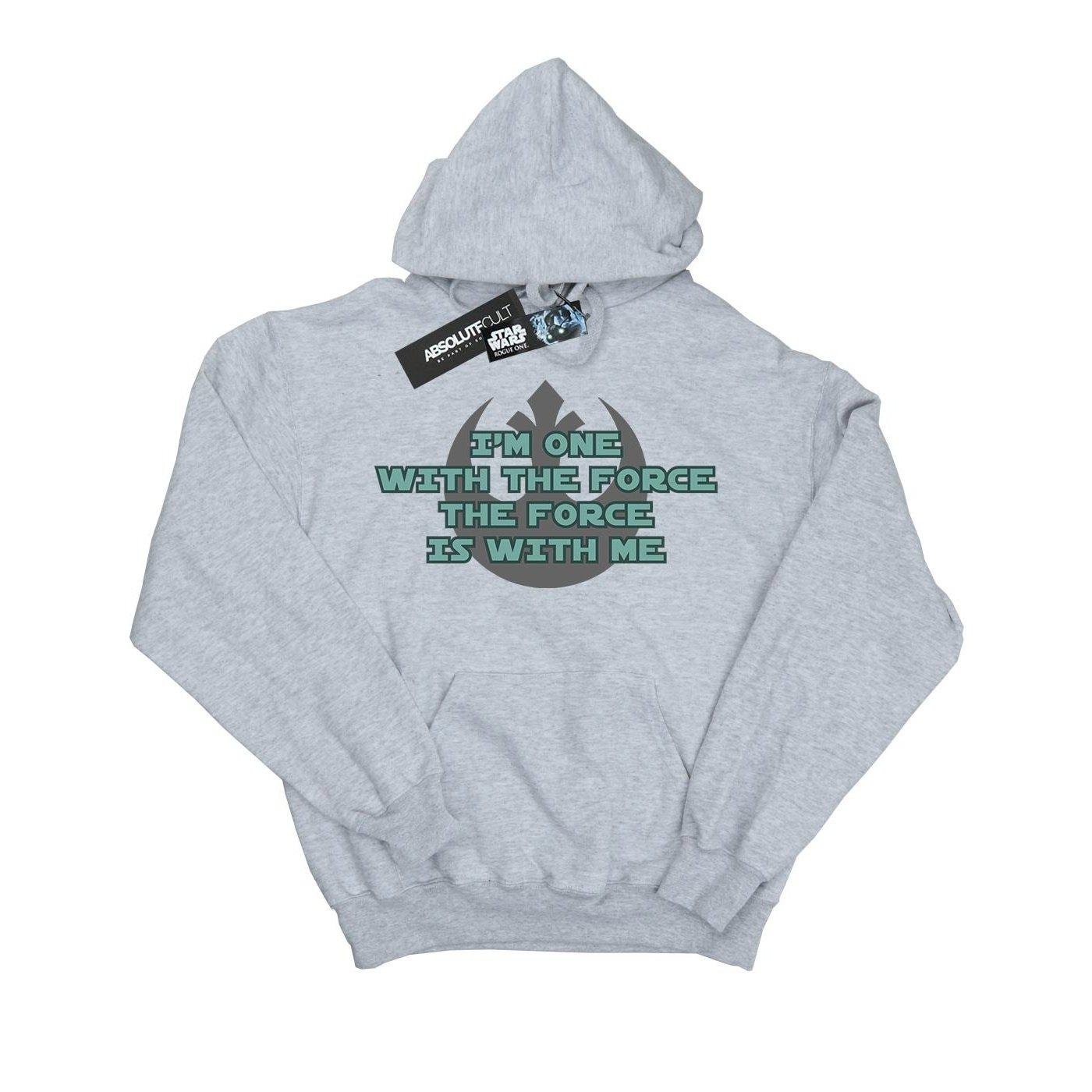 Image of Rogue One I'm One With The Force Green Kapuzenpullover Herren Grau XL