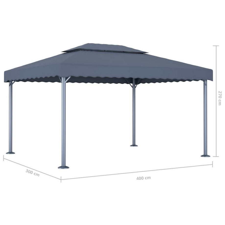 VidaXL gazebo Tessuto  