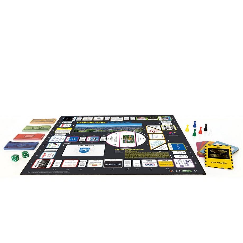 GEWERBE-SPIEL  Brettspiel ZÜRICH Stadt (Deutsch) 