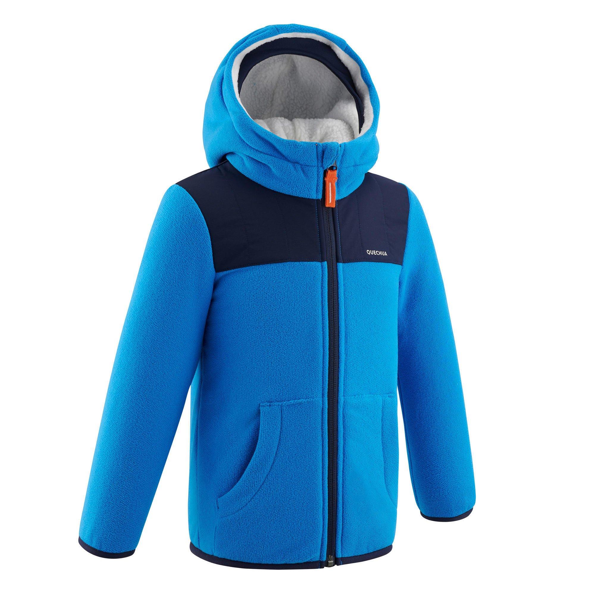 QUECHUA Veste polaire chaude de randonn e MH500 bleue enfant 2