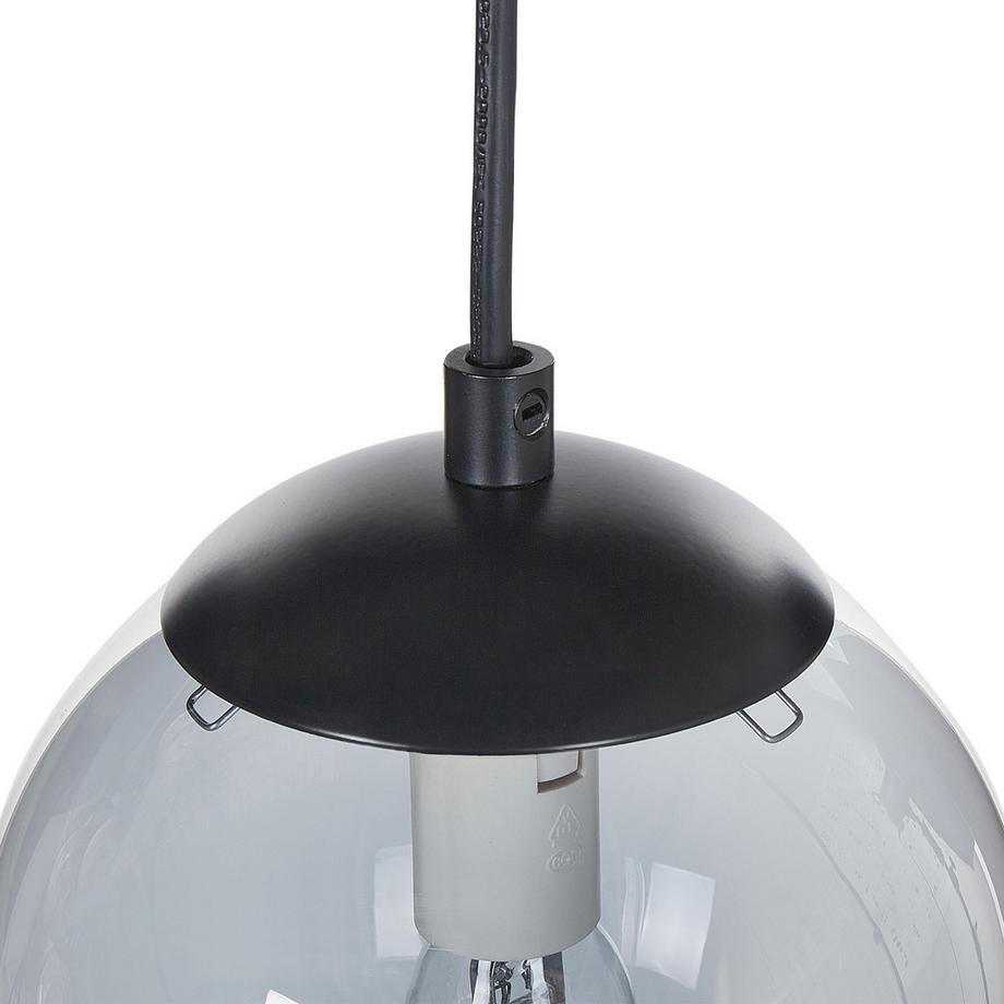 Beliani Hängelampe aus Glas Industriell NOEL  