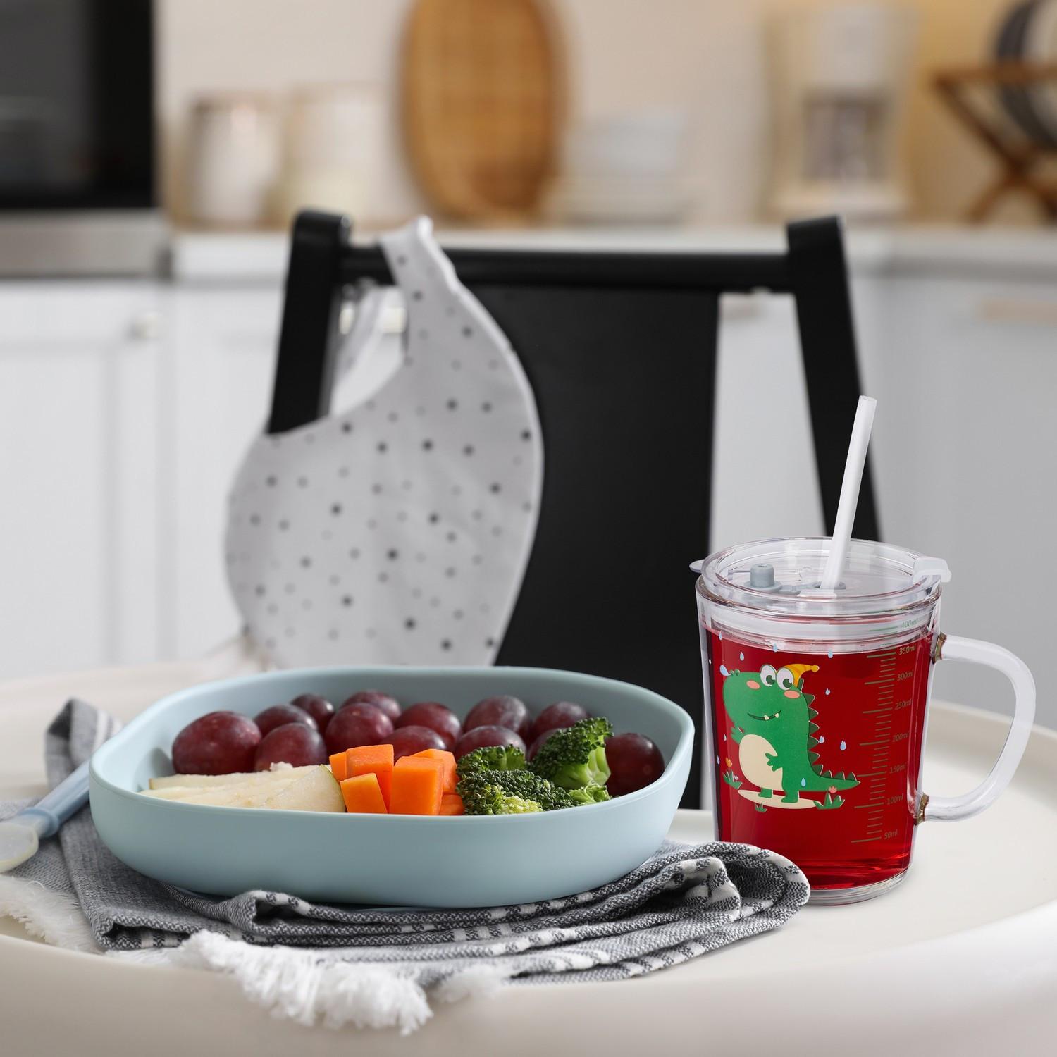 B2X  2er-Set Kindergläser mit Dinosaurier-Motiven 