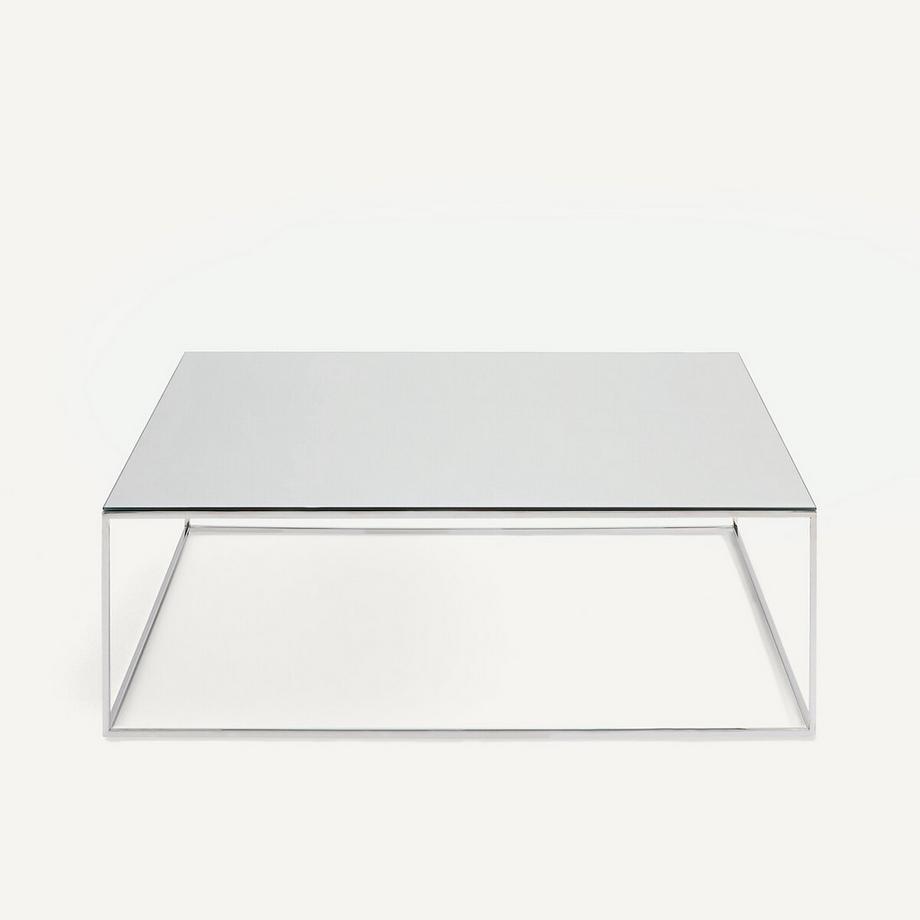 AM.PM Gespiegelter Couchtisch aus verchromtem Metall  