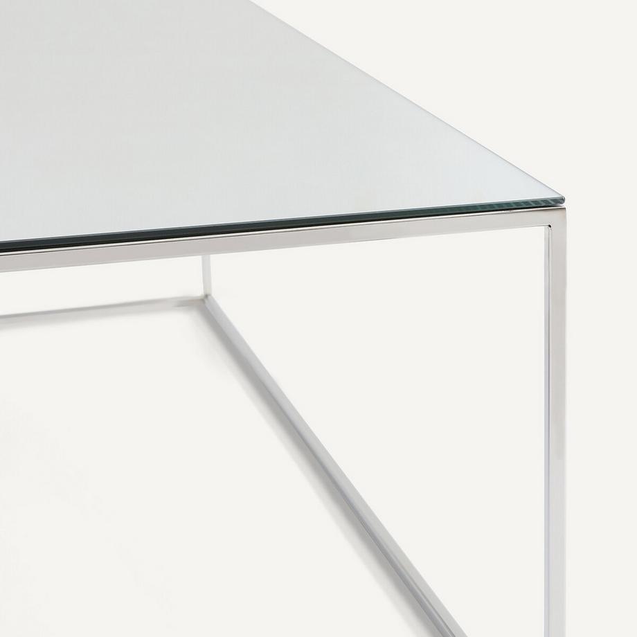 AM.PM Gespiegelter Couchtisch aus verchromtem Metall  