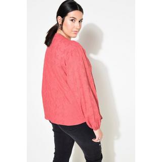 Studio Untold  Blusa dal taglio oversize in tessuto operato con maniche lunghe a palloncino 