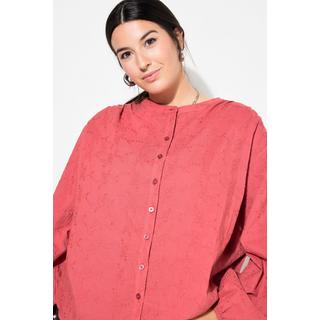 Studio Untold  Blusa dal taglio oversize in tessuto operato con maniche lunghe a palloncino 