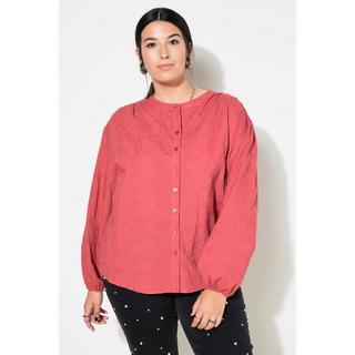 Studio Untold  Blusa dal taglio oversize in tessuto operato con maniche lunghe a palloncino 