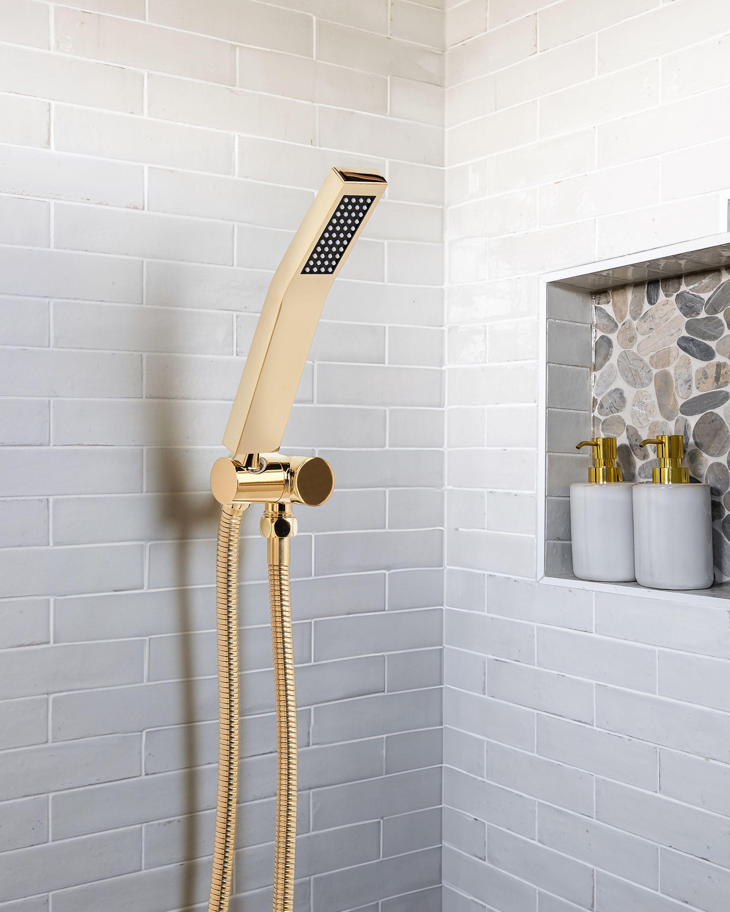 Beliani Duschkopf aus Messing Klassisch AMBORO  