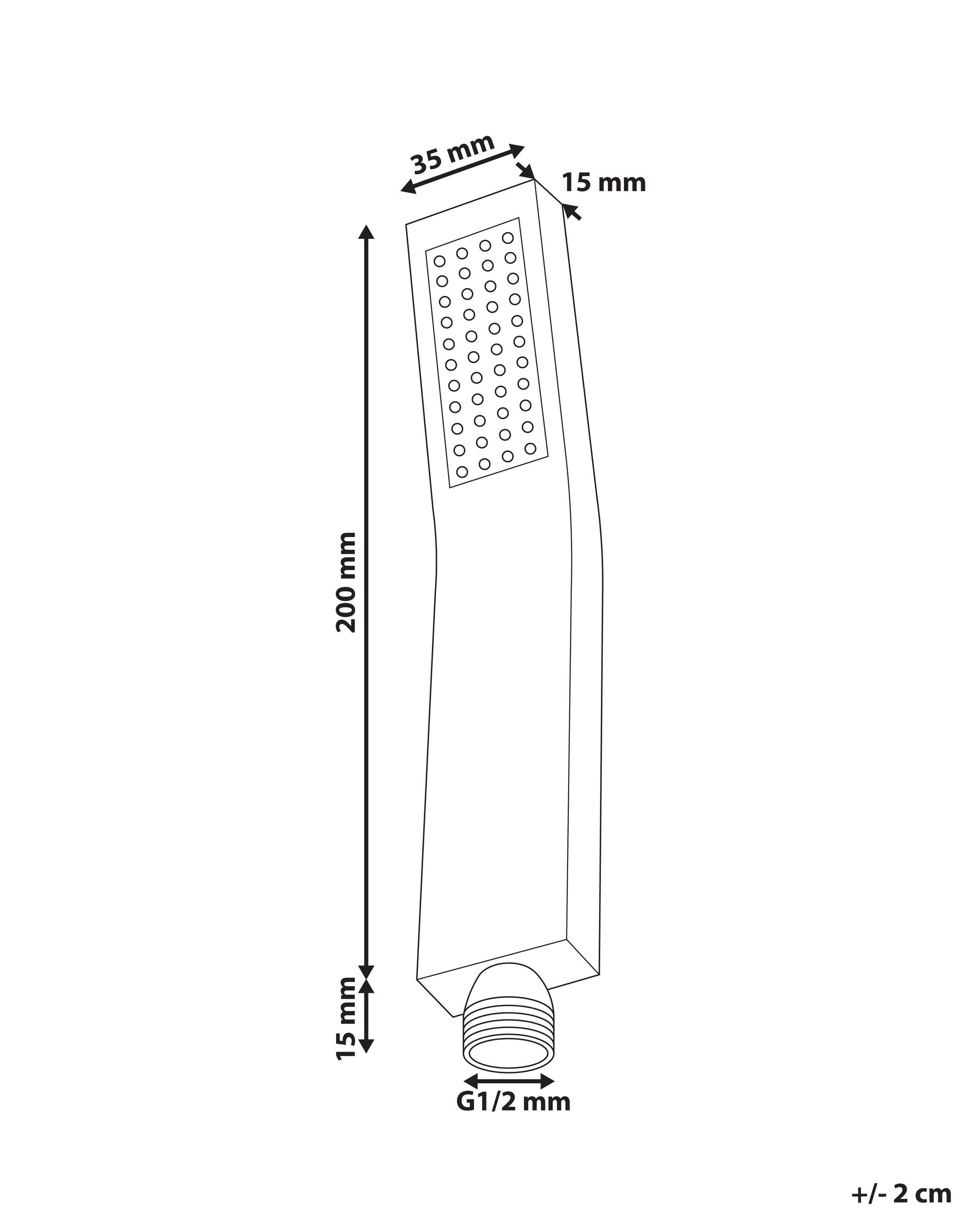Beliani Duschkopf aus Messing Klassisch AMBORO  