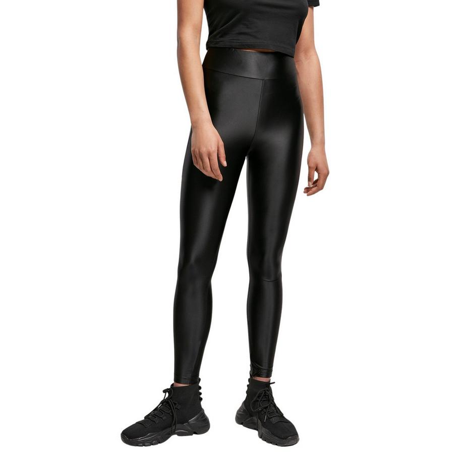 URBAN CLASSICS High Waist Shiny Metallic Leggings Grosse Grössen  