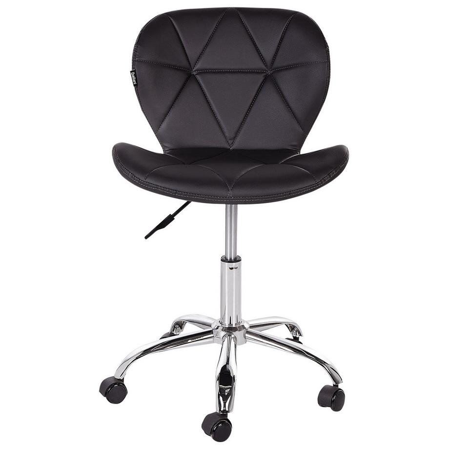 Beliani Chaise de bureau en Cuir PU Rétro VALETTA  