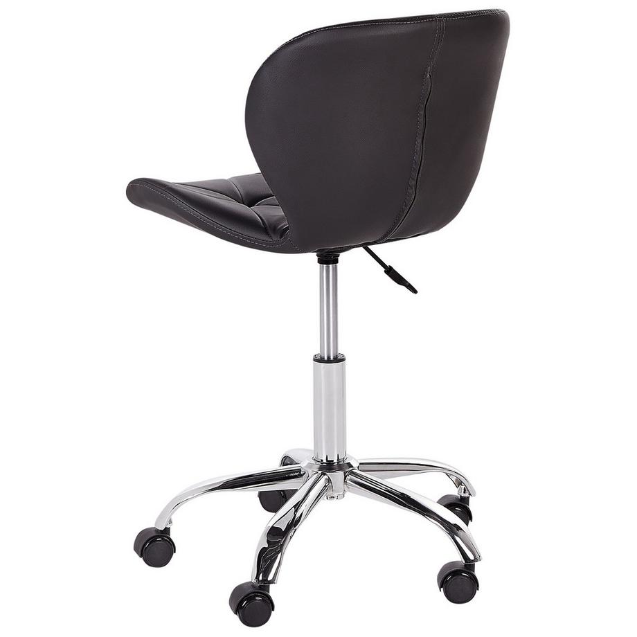 Beliani Chaise de bureau en Cuir PU Rétro VALETTA  