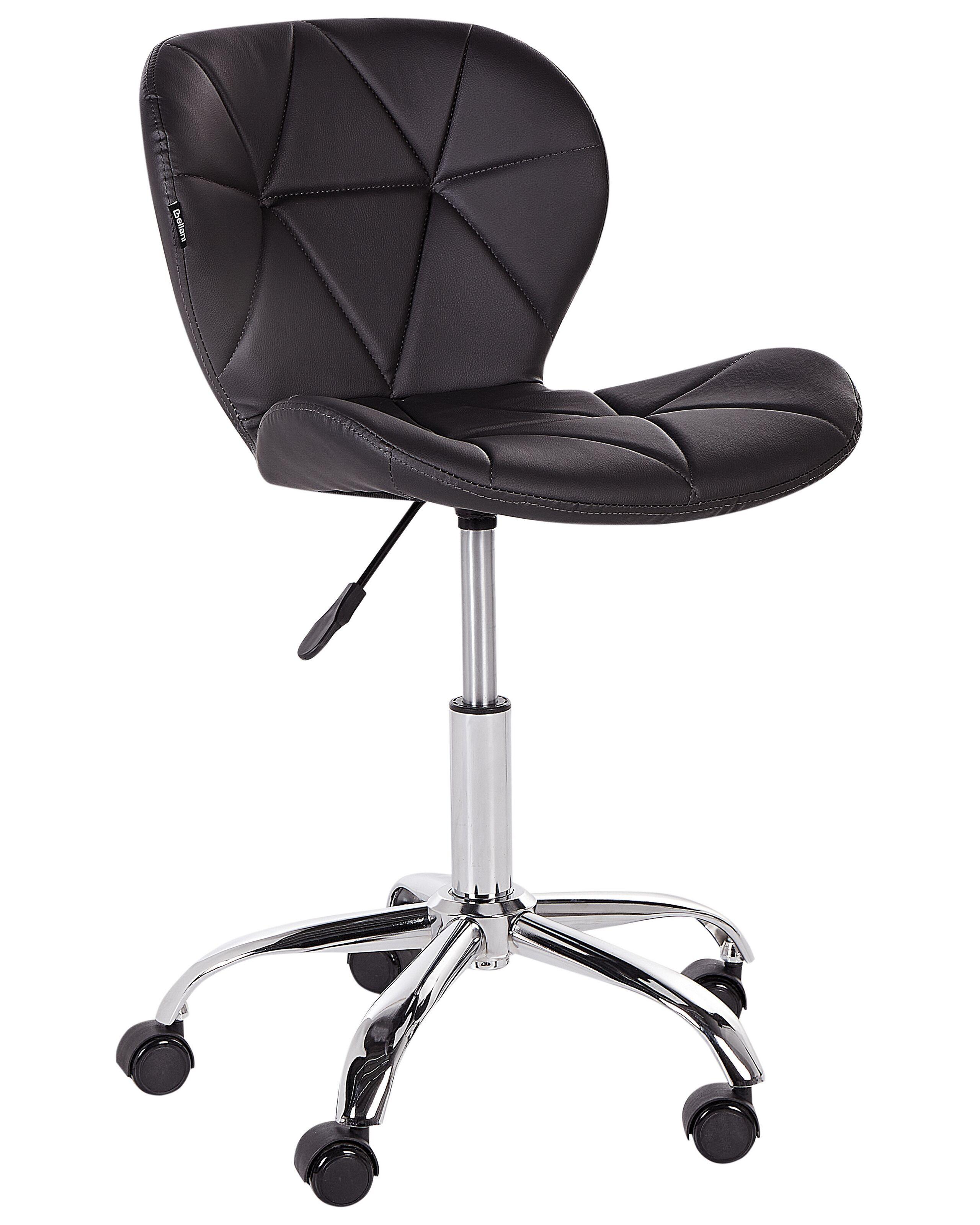 Beliani Chaise de bureau en Cuir PU Moderne VALETTA  