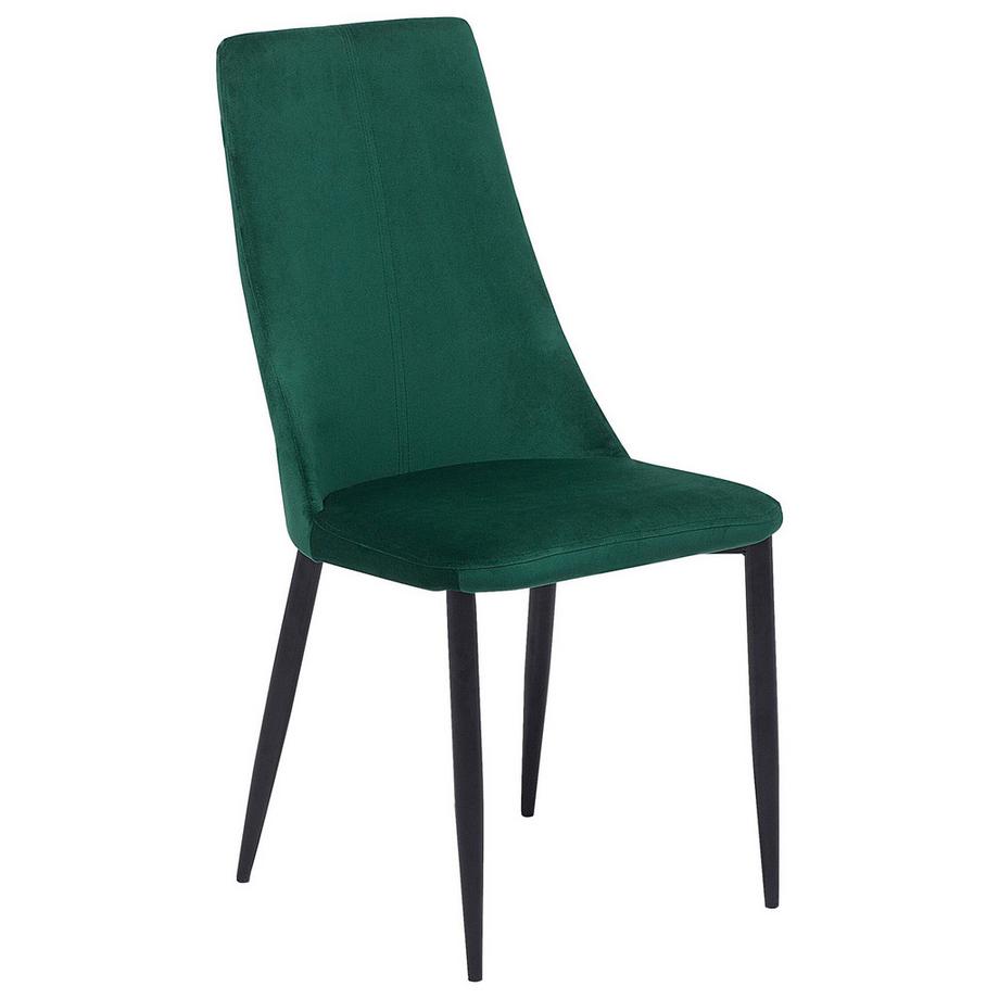 Beliani Lot de 2 chaises de salle à manger en Velours Glamour CLAYTON  