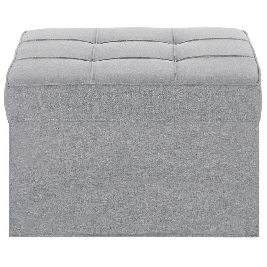 Tectake Schlafhocker Ponto 4 in 1 als Hocker, Sessel, Lounger oder Bett dicke Polsterung mit extra Kopfkissen  