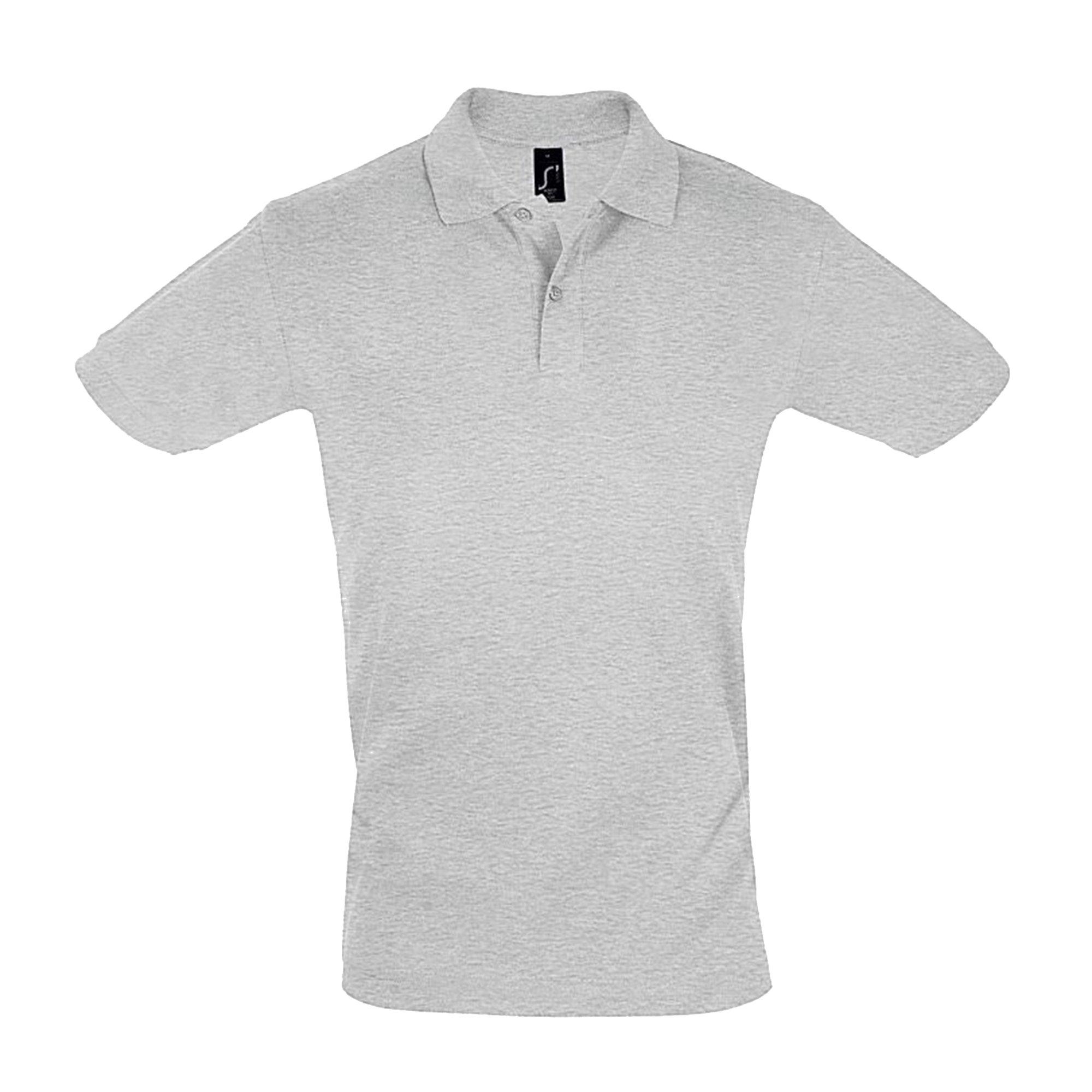 Image of Mens Perfect Pique Poloshirt, Kurzarm Herren Taubengrau S