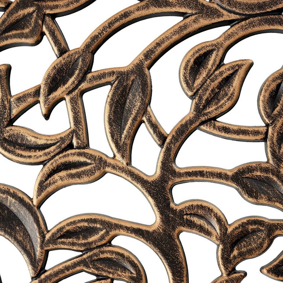 Tectake Aluminium Bistroset Lyon für 2 Personen, im Vintage-Design wetterfest  