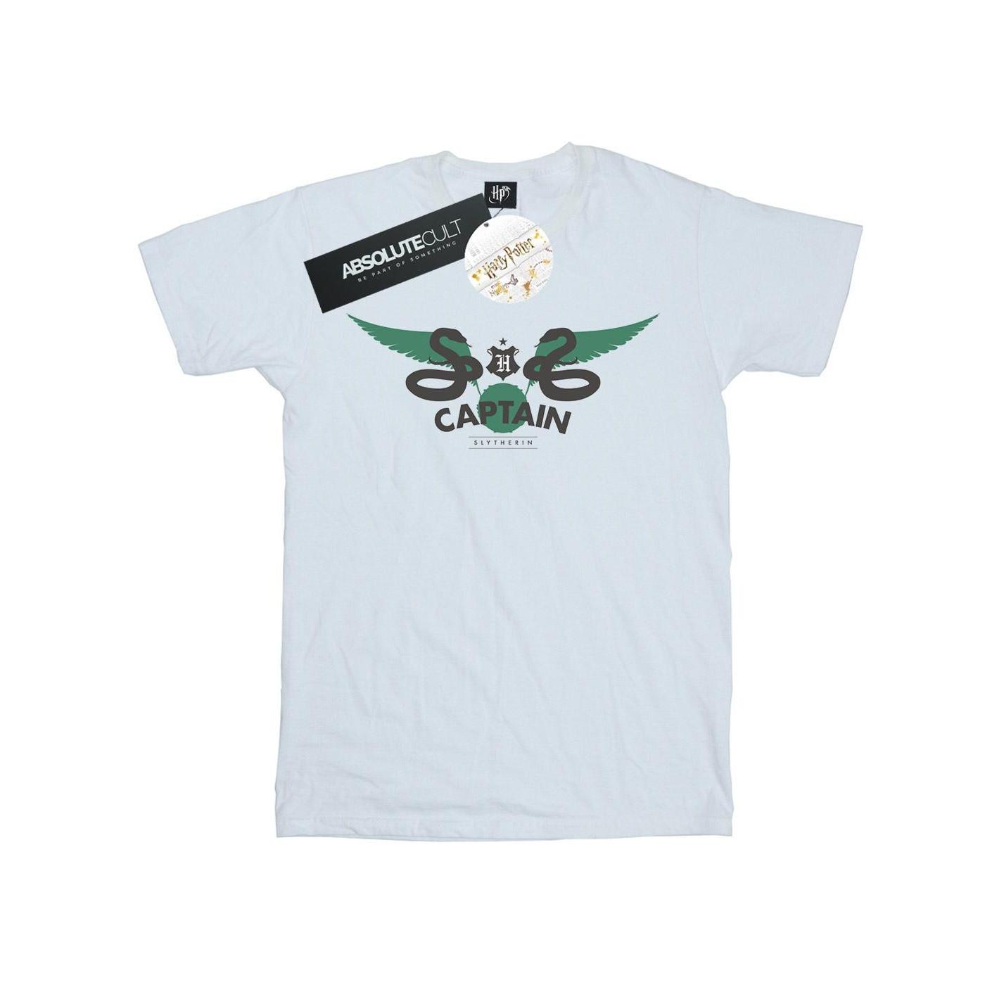 Image of Slytherin Captain Tshirt Damen Weiss S