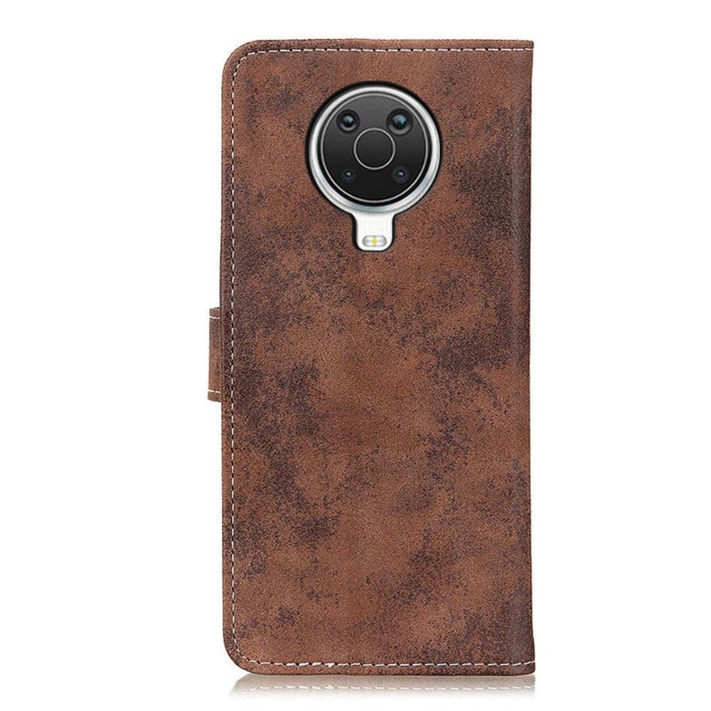 Cover-Discount  Nokia G10 / G20 - ÉTui Vintage Aspect Daim 