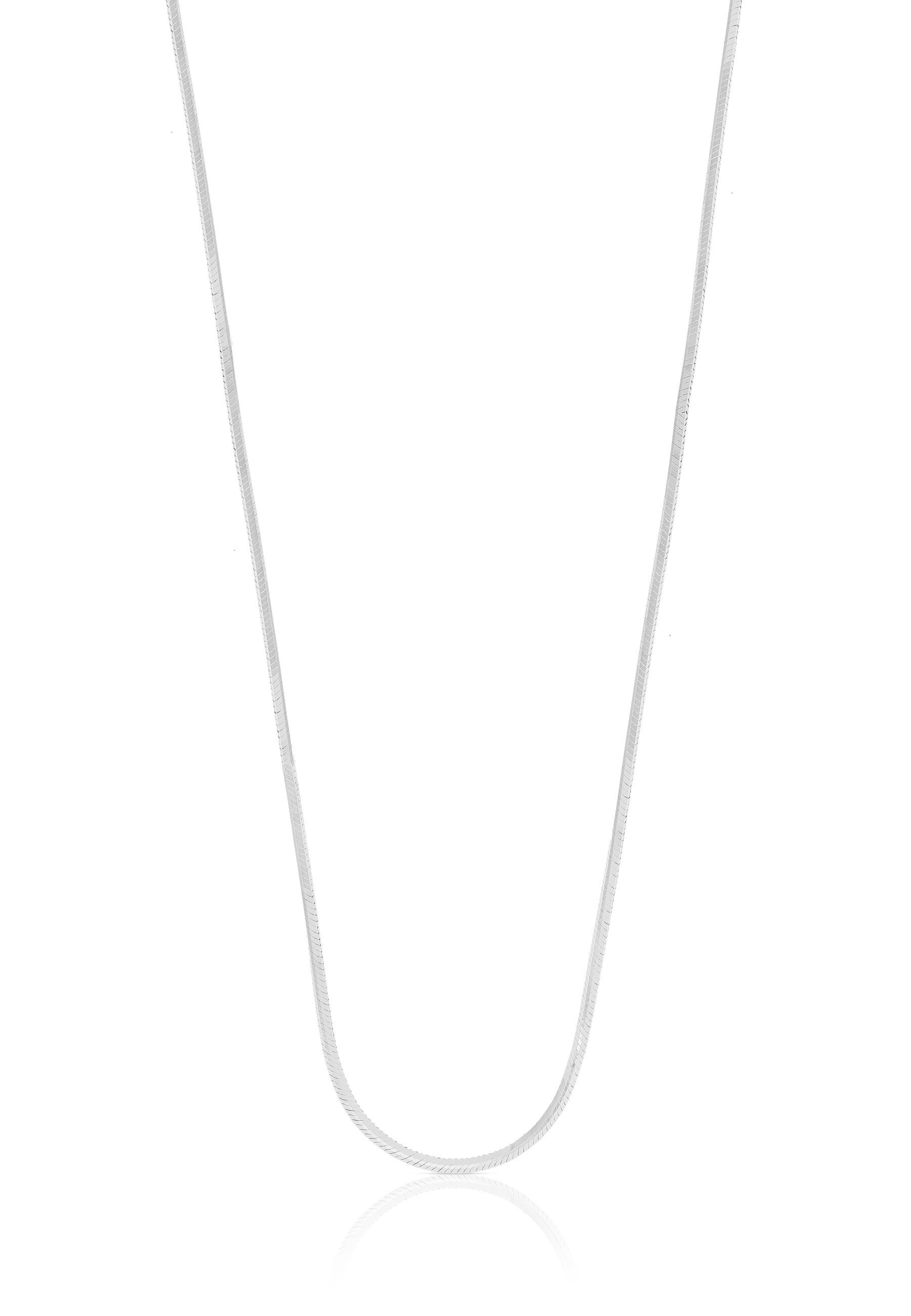 Image of Collier Schlange Weissgold 750, 1mm, 40cm Damen Silber 40cm