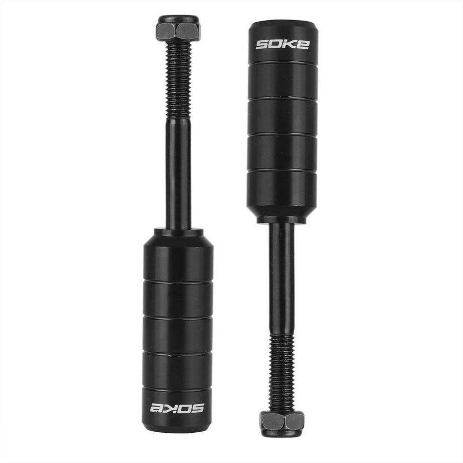 B2X  Repose-pieds noirs pour scooter, 2 pcs, modèle P1 + outils 