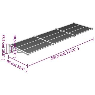 VidaXL Auvent de porte polycarbonate  