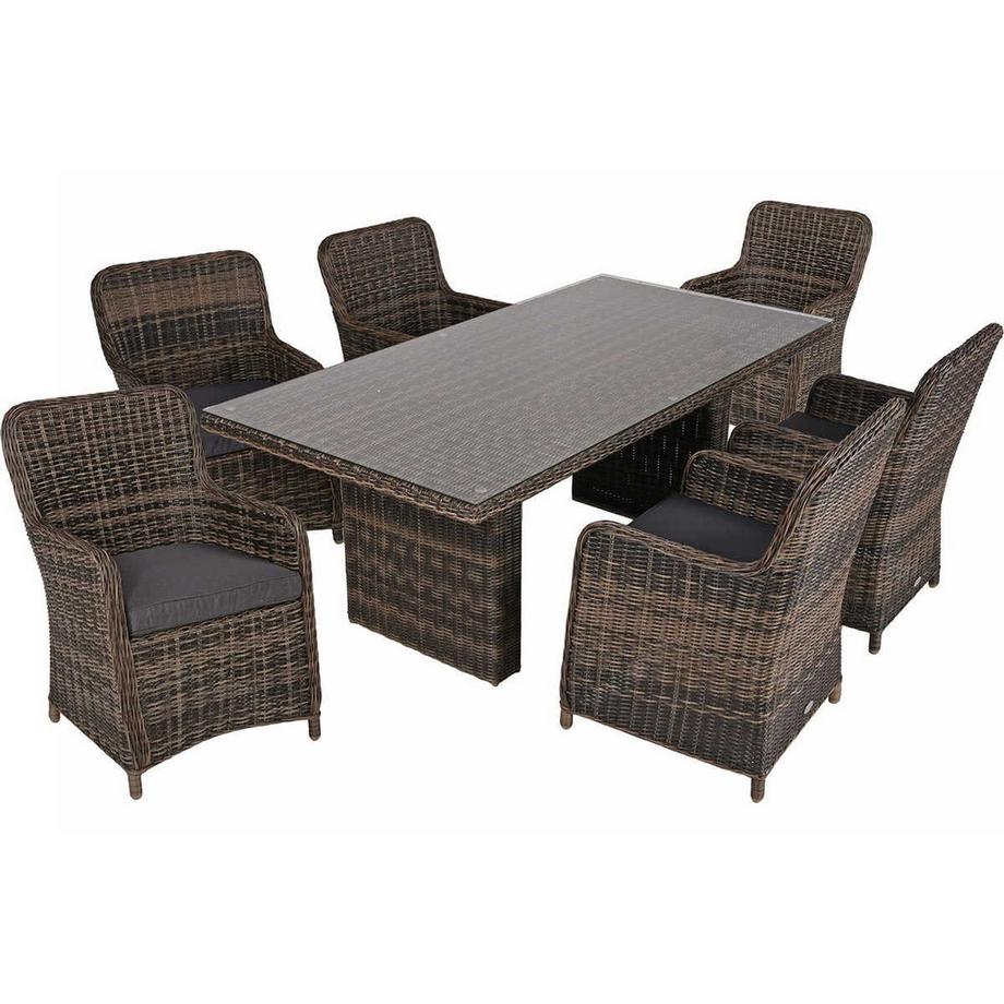 Garten Essgruppe Bordeaux (7-tlg)