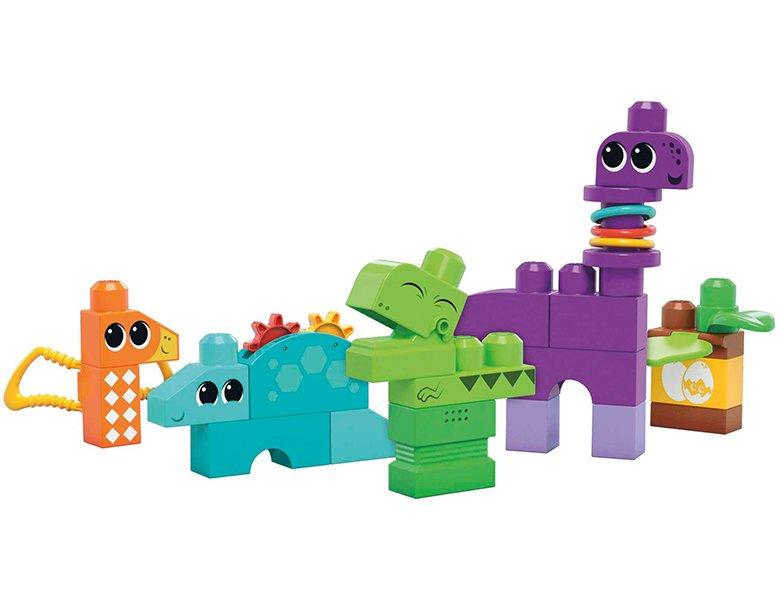 MEGA BLOKS  Quietsch- & Kauspass Dinos (24Teile) 