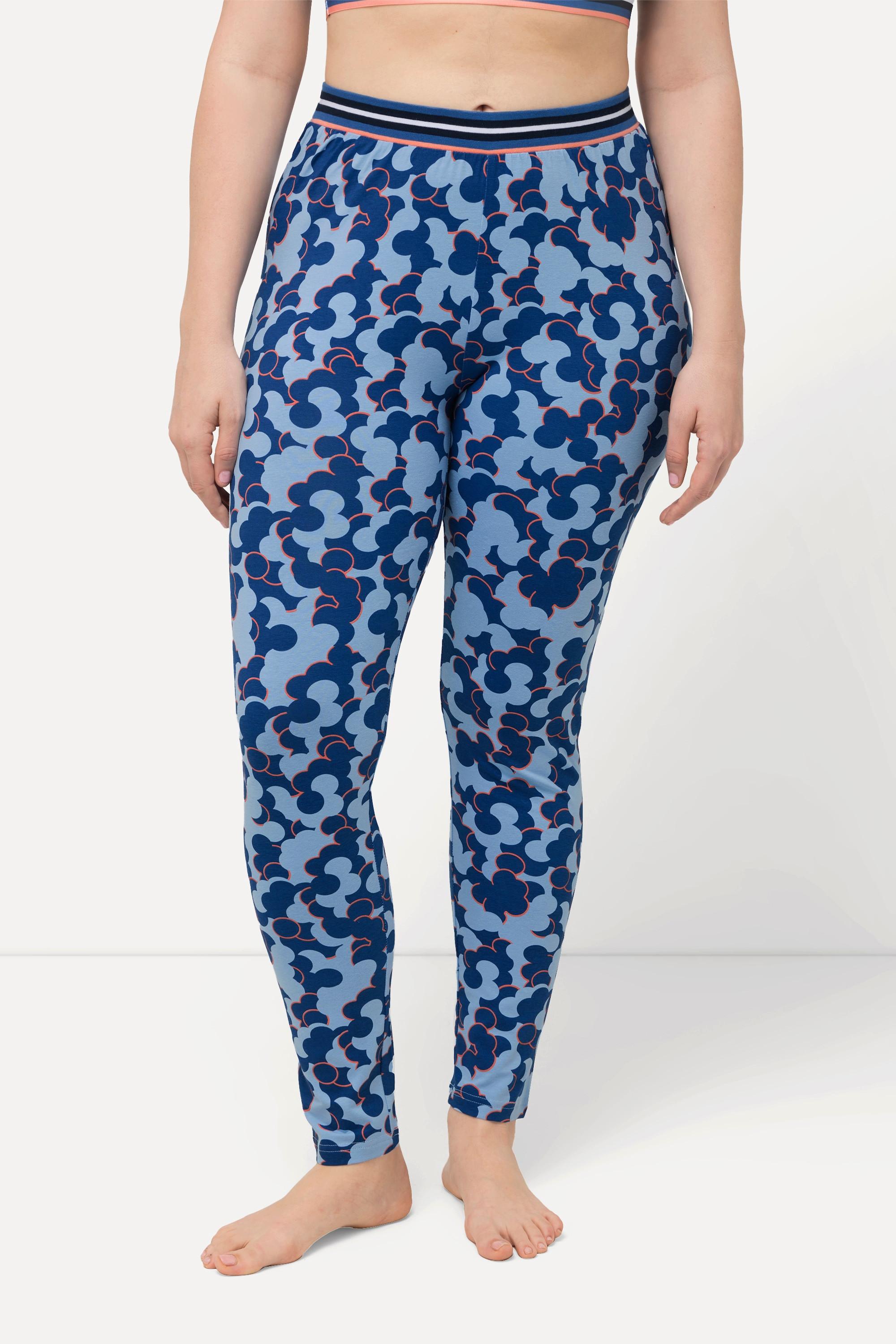 Ulla Popken  Leggings loungewear in confezione doppia con tinta unita/fantasia 