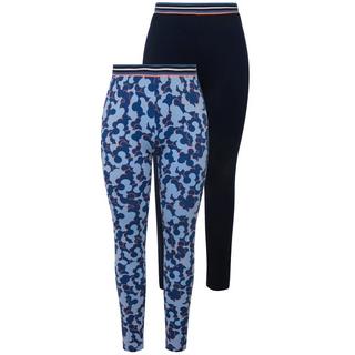 Ulla Popken  Leggings loungewear in confezione doppia con tinta unita/fantasia 