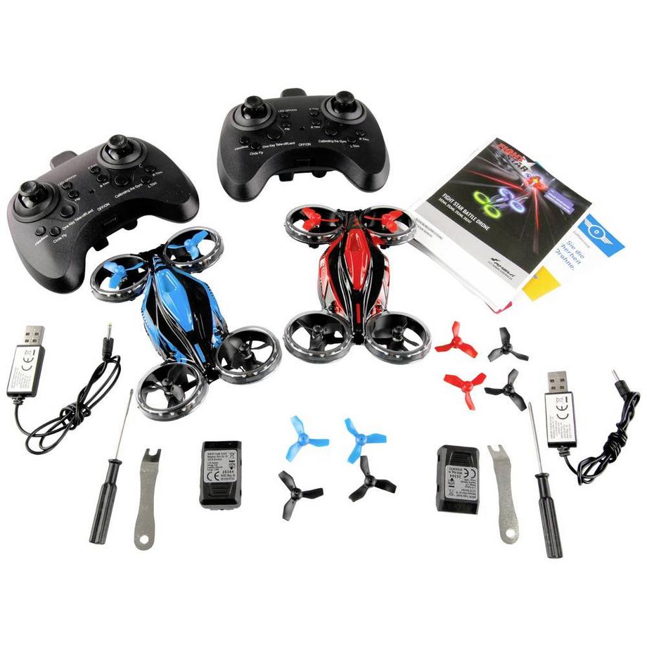 Amewi  SET de drones FightStar Battle Drone RTF & 2 en 1 avec fonction Battle 