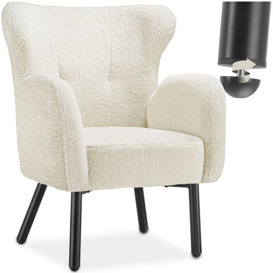 Fauteuil VÄNERSBORG rembourrage avec revêtement en tissu bouclé