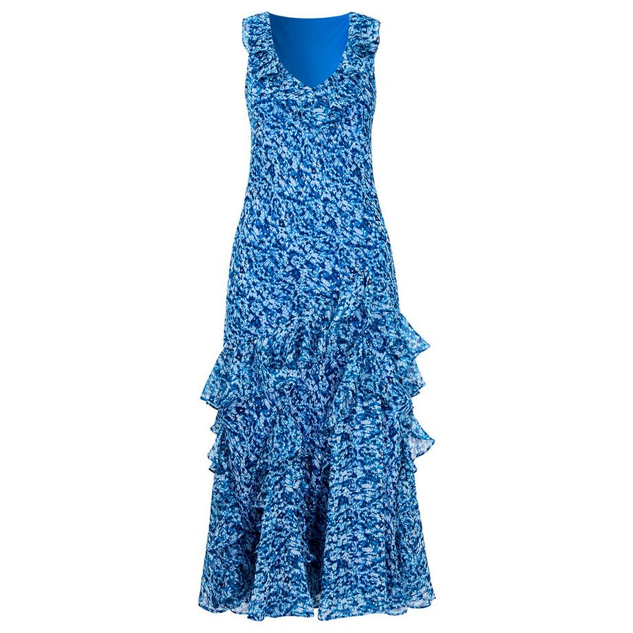 Joe Browns Maxikleid Mesh Overlay Volant Detail  