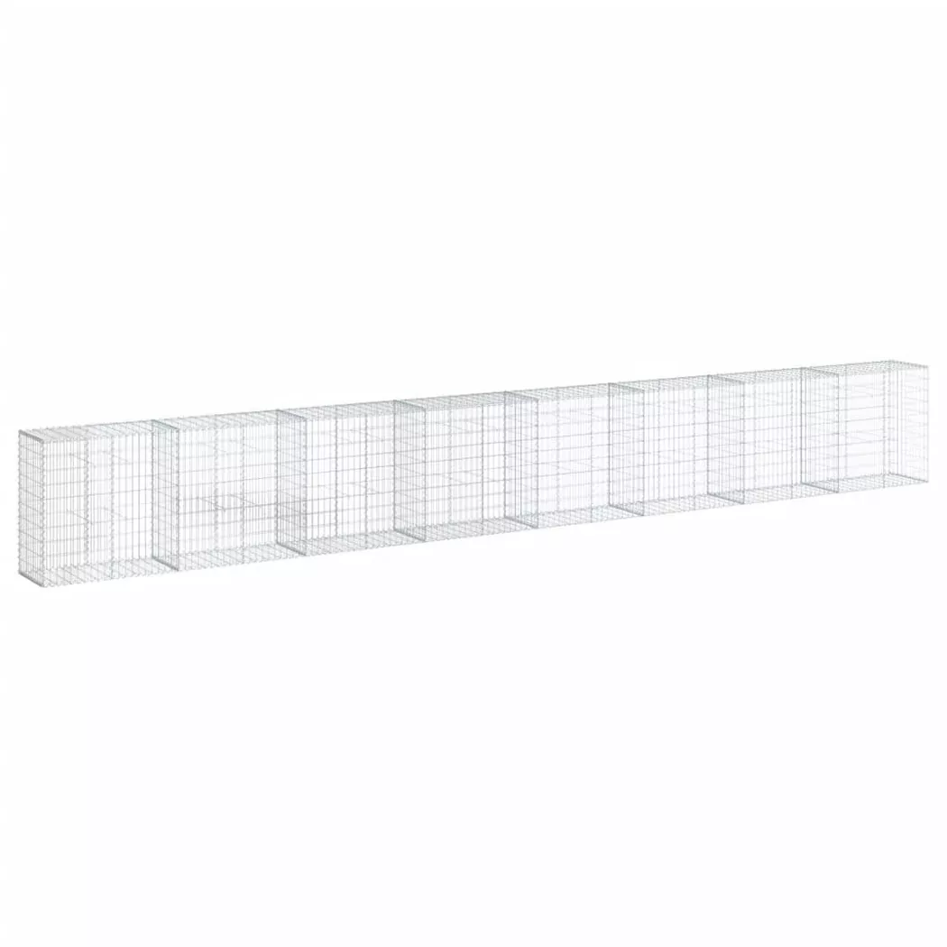 VidaXL - Panier gabion fer, One Size, Argent