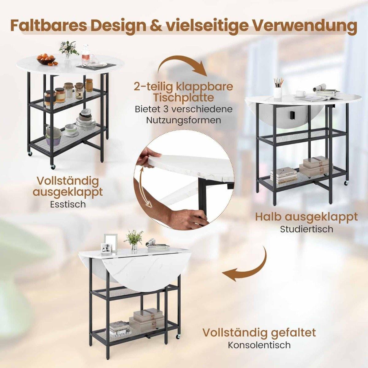 Northix Klappbarer Esstisch für 2-4 Personen  