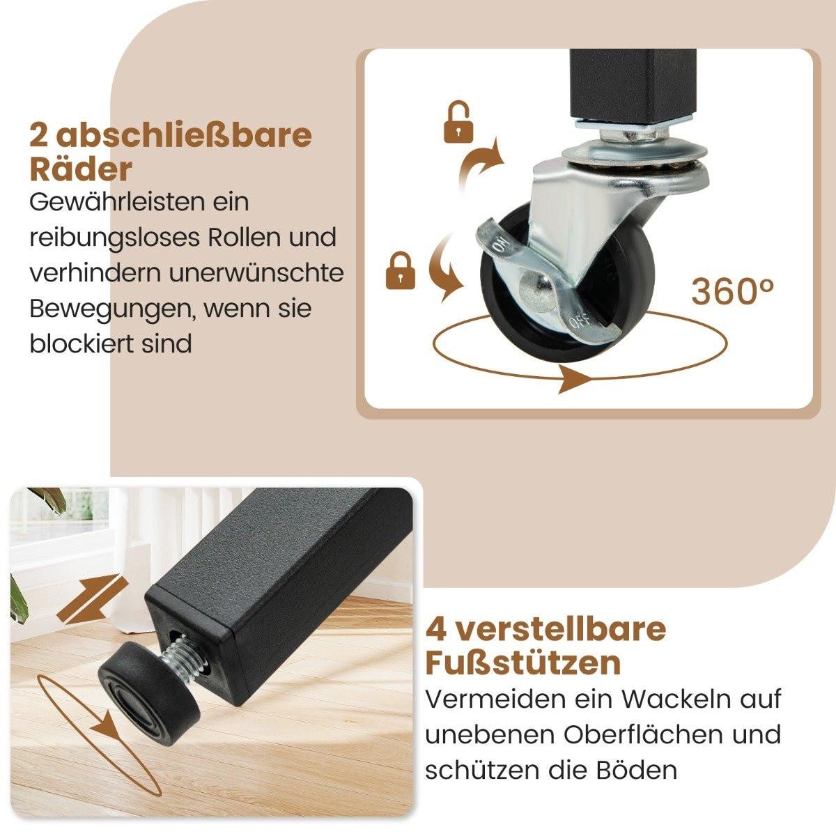 Northix Klappbarer Esstisch für 2-4 Personen  