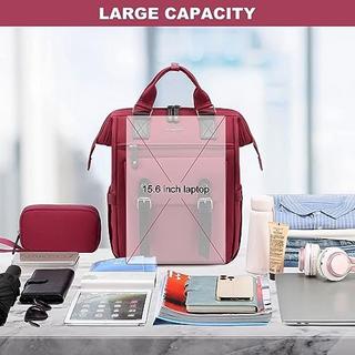 Only-bags.store Zaino per laptop 15.6 pollici con custodia per cavo dati e porta di ricarica USB  
