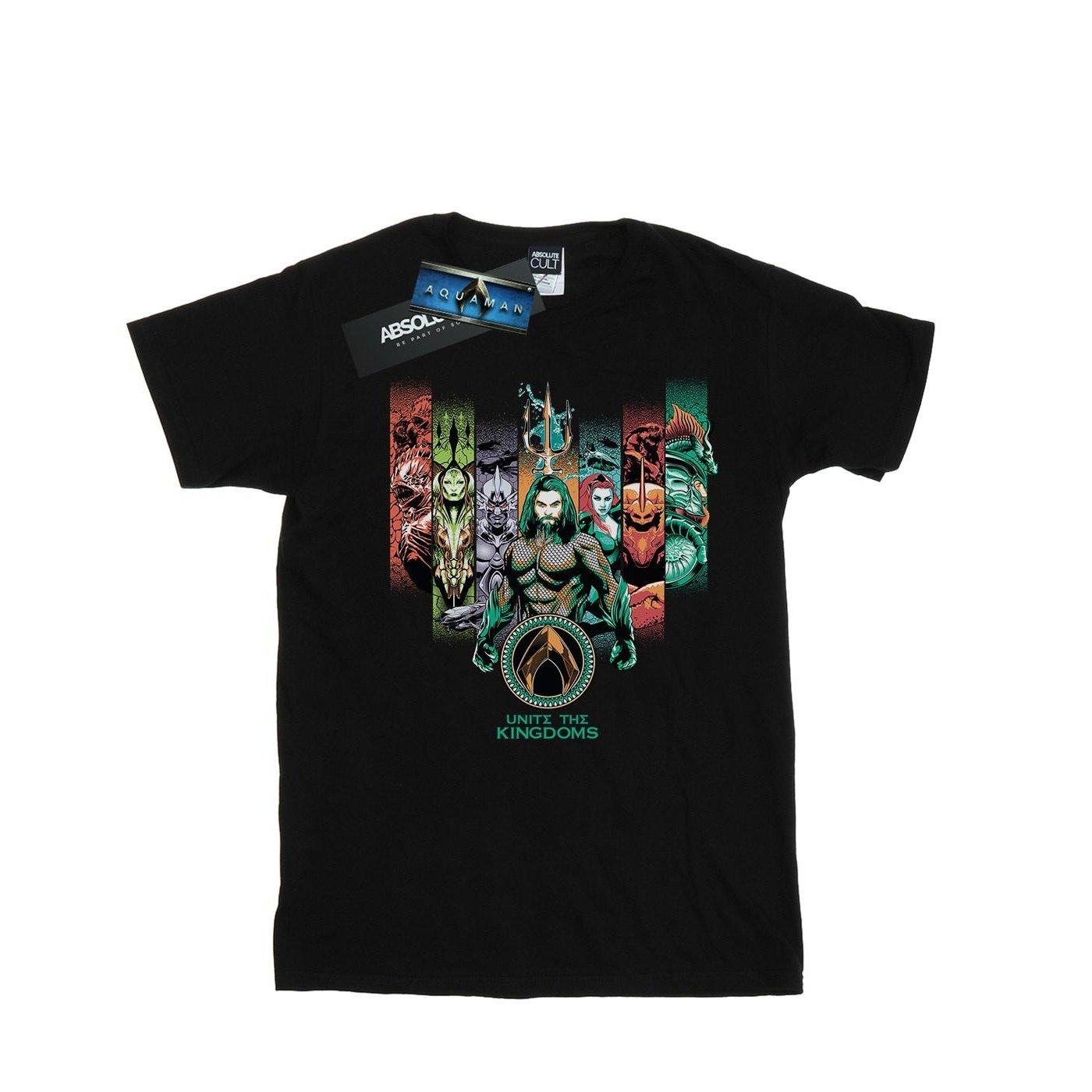 Image of Aquaman Unite The Kingdoms Tshirt Herren Schwarz M