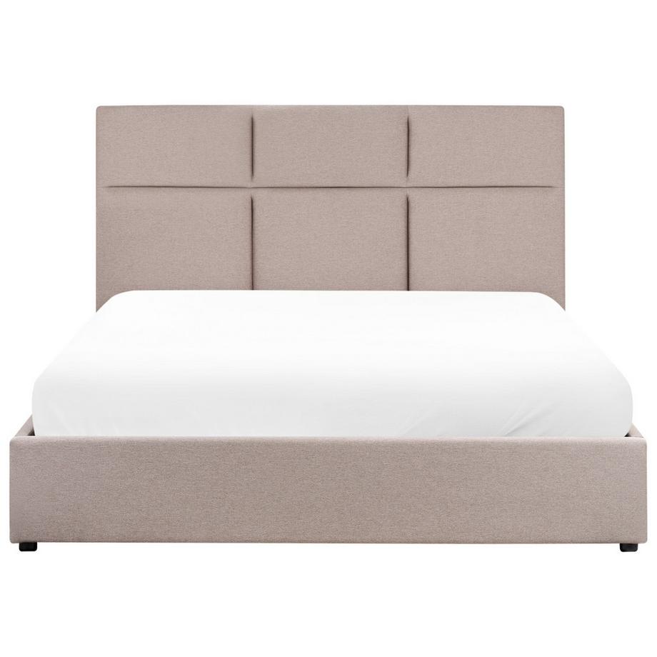 Beliani Bett mit Stauraum aus Stoff Modern LAGORD  