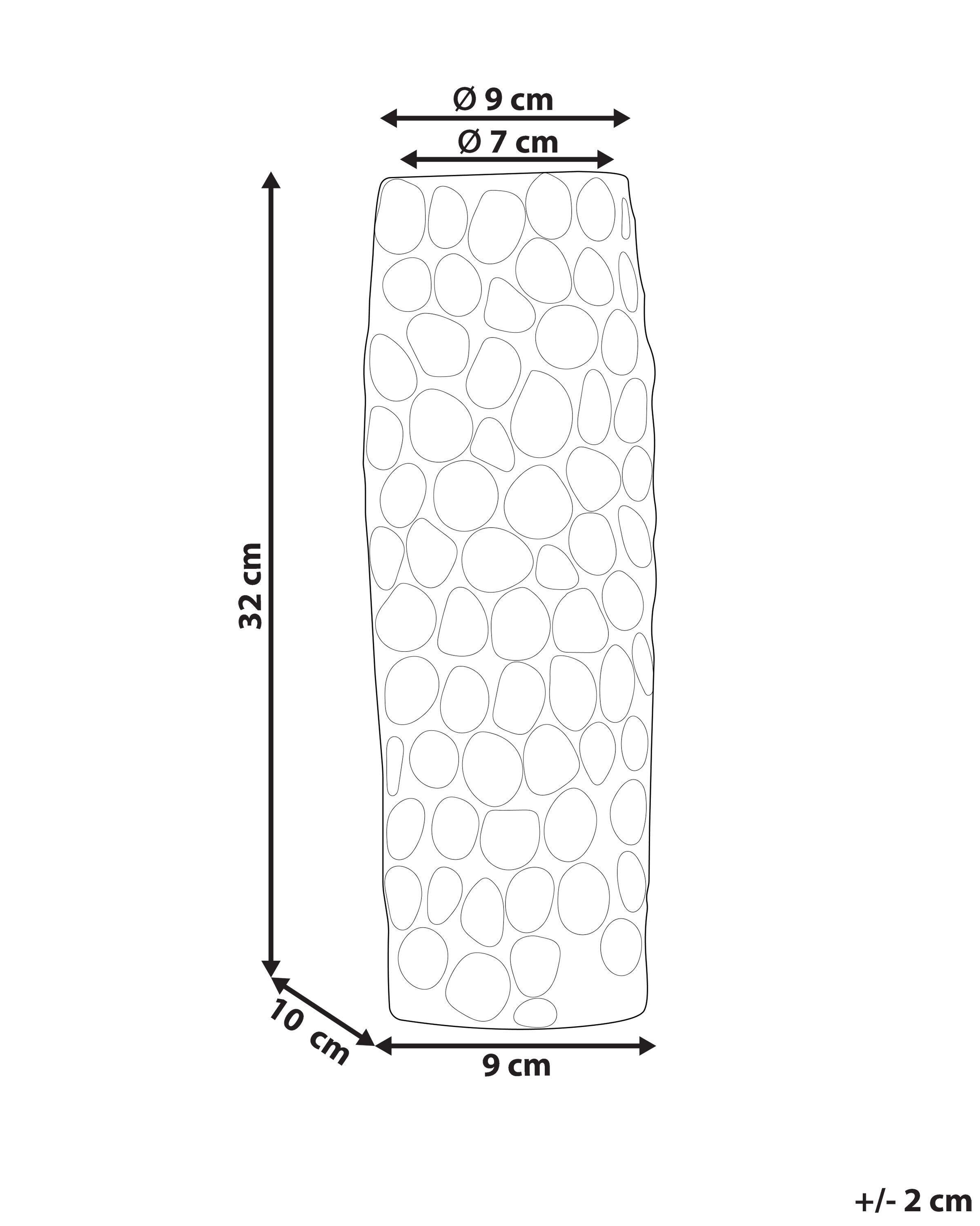 Beliani Vaso da fiori en Alluminio Glamour CALAKMUL  