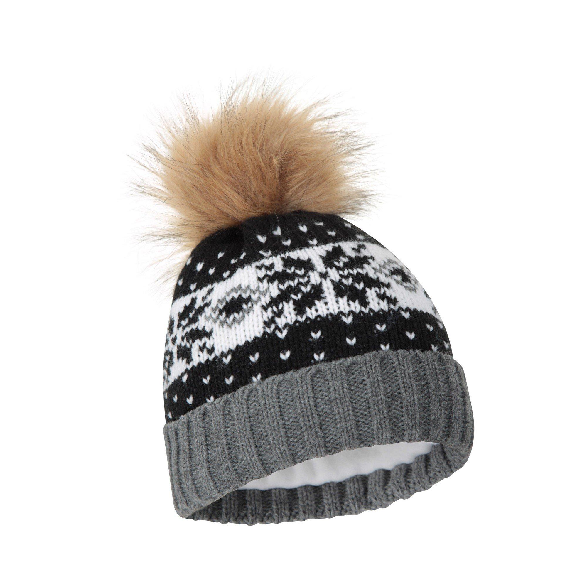 Mountain Warehouse Berretto con Pompon Fair Isle  