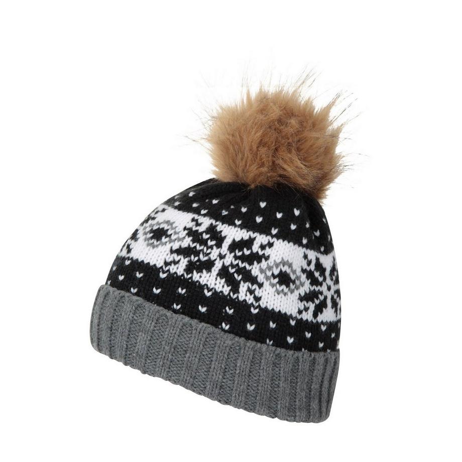 Mountain Warehouse Berretto con Pompon Fair Isle  