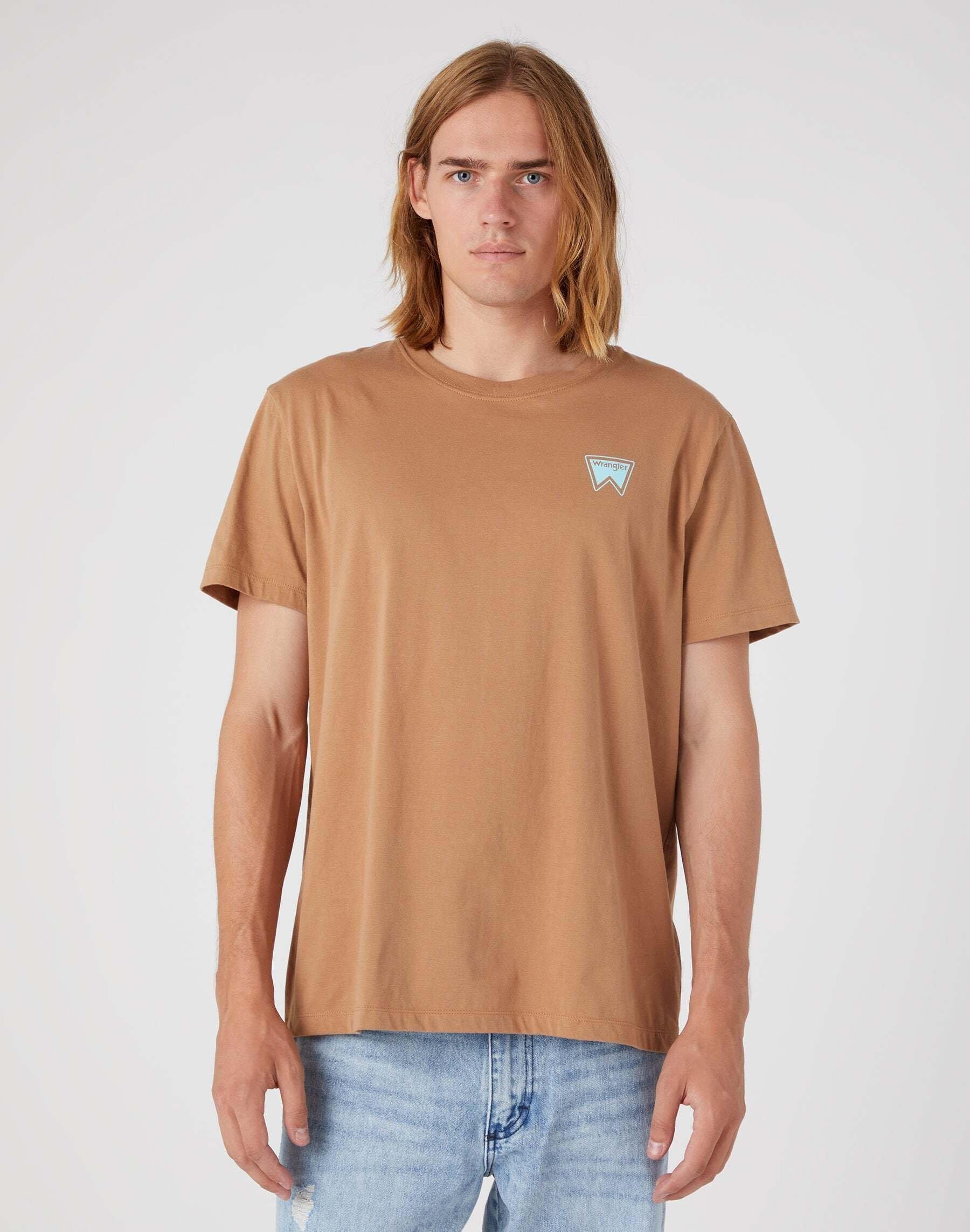 Image of T-shirts Graphic Tee Herren Braun S
