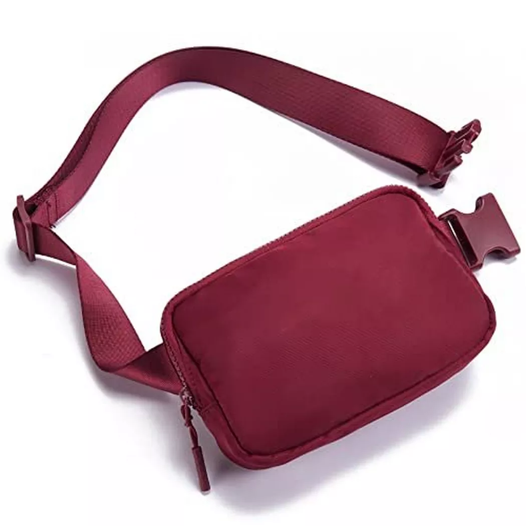 Only-bags.store - Bauchtasche Gürteltasche, Sport Mode Taille Taschen Brust Tasche Umhängetasche Crossbody mit, für Damen, Rot