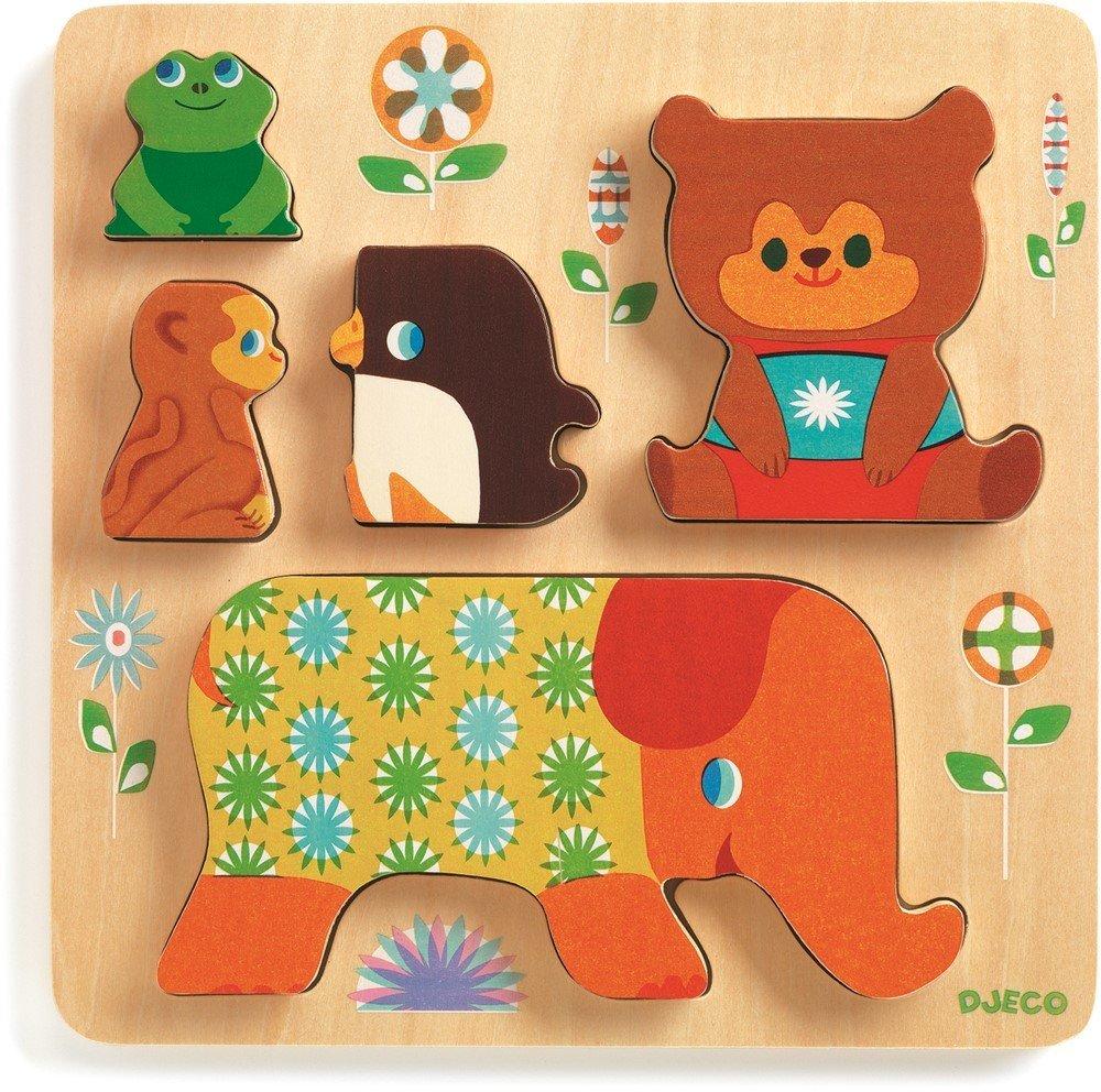 Image of DJECOEinrastbares Puzzle und Puzzle Woodypile, Mehrfarbig (15)