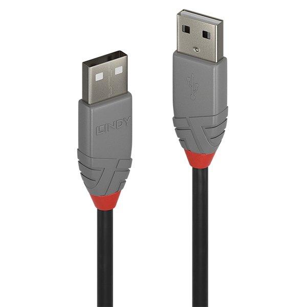 Image of 36694 USB Kabel 3 m USB 2.0 USB A Schwarz, Grau