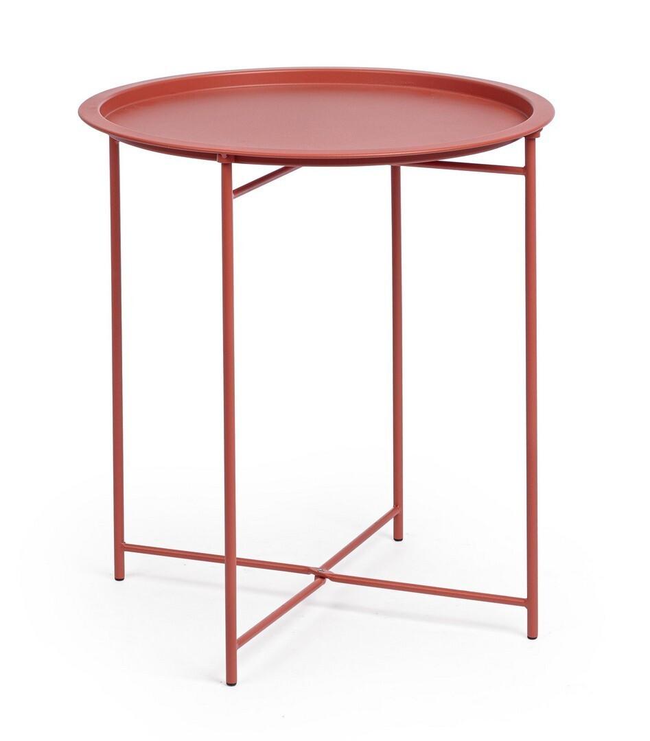 mutoni Table d&#039;appoint de jardin Austin terracotta ronde 46  