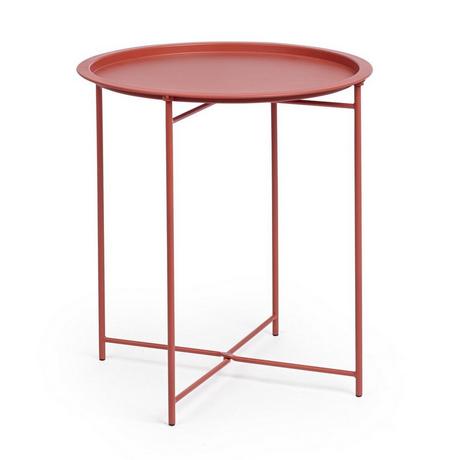 mutoni Table d&#039;appoint de jardin Austin terracotta ronde 46  